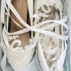 Size 9 Lace Wedding Heels